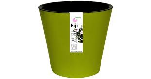 Кашпо д/цветов 1,6л д=16см "Фиджи" салат.с внутр.сист.полива